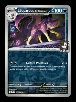 Carte Pokemon Leopardus de Rosemary Reverse 131/182 Rivalites Destinees Francais - Image 1