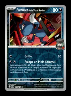 Carte Pokemon Farfuret de la Team Rocket Reverse 128/182 Rivalites Destinees Fr - Image 1