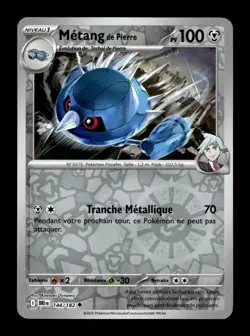 Carte Pokemon Metang de Pierre Reverse 144/182 Rivalites Destinees Francais - Image 1