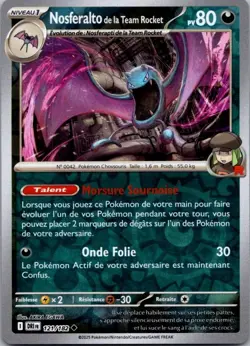 Carte Pokemon Nosferalto de la team Rocket 121/182 Reverse - 2025 - Image 1