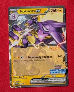 Toxtricity EX 215 Illustration Contest 2024 - Black Star Promo Nm/M Pokemon Rct - Image 1