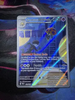 Pokemon TCG Team Rocket's Orbeetle 198/182 Destined Rivals Illustration Rare Ho… - Image 1
