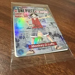 Monkey D Luffy P-055 One Piece Promo Card SEALED College Basketball US Voyage - Image 3
