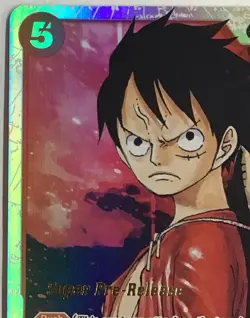 Monkey D. Luffy ST01-012 Super Pre Release - One Piece LP - Image 2