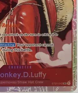Monkey D. Luffy ST01-012 Super Pre Release - One Piece LP - Image 4
