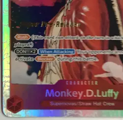 Monkey D. Luffy ST01-012 Super Pre Release - One Piece LP - Image 5