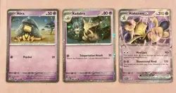 Abra 063/165 | Kadabra 064/165 | Alakazam EX SVP 050 Pokemon Card Promos | NM - Image 1