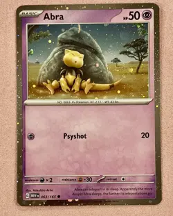 Abra 063/165 | Kadabra 064/165 | Alakazam EX SVP 050 Pokemon Card Promos | NM - Image 3