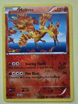 MOLTRES 14/99 Next Destinies REVERSE HOLO rare Pokemon TCG card NM NEAR MINT - Image 1
