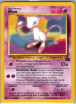 Mew 8 Non Holo WoTC Promo - Pokemon Card - NM - Image 1
