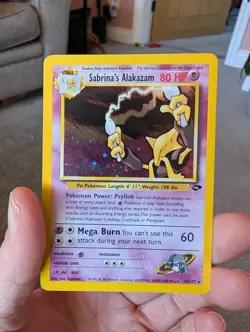 Pokemon Alakazam Card Sabrina's Gym Challenge 16/132 Holo Rare WOTC Original - Image 1