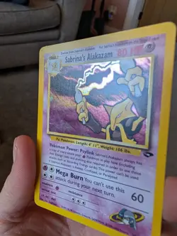 Pokemon Alakazam Card Sabrina's Gym Challenge 16/132 Holo Rare WOTC Original - Image 2