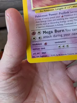 Pokemon Alakazam Card Sabrina's Gym Challenge 16/132 Holo Rare WOTC Original - Image 4