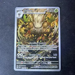 Shiftry 163/162 Illustration Rare Holo - Temporal Forces Pokemon Card - Image 1