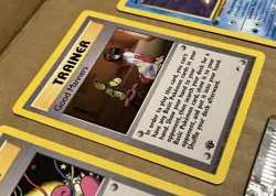 POKEMON - Gym Heroes 1st Edition - Misty's Tentacool RECALL Trainer Wrapper * NM - Image 5