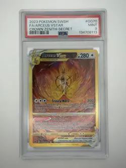 2023 POKEMON SWORD & SHIELD CROWN ZENITH SECRET FULL ART/ARCEUS VSTAR PSA 9 - Image 1