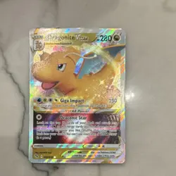 Pokemon Dragonite VSTAR Pokemon GO 050/078 Holo Ultra Rare 280 HP TCG Card - Image 1