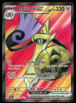 Aegislash ex 230/182 Ultra Rare Paradox Rift Pokemon Card - Image 1
