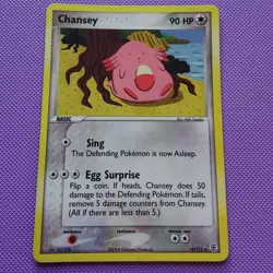Pokemon Tcg Chansey #19 Pokemon Fire Red & Leaf Green MP - Image 1