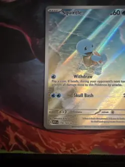 Squirtle 170/165 Holo Pokemon 151 Scarlet and Violet English - Image 3
