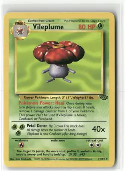 Pokemon Vileplume (31) 31/64 Unlimited Jungle Rare - Image 1