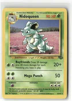 Pokemon Nidoqueen (23) 23/64 Unlimited Jungle Rare - Image 1