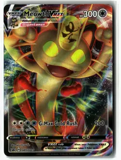Meowth VMAX ⭐ SWSH005 Holo Promo SWSH Black Star 2019 Pokemon NM - Image 1