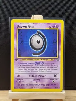 Pokemon TCG 2001 Neo Discovery 1st Edition Unown D 47/75 - Near Mint - Image 1