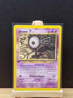 Pokemon TCG 2001 Neo Discovery 1st Edition Unown F 48/75 - Near Mint - Image 1
