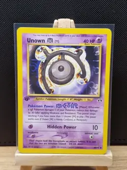 Pokemon TCG 2001 Neo Discovery 1st Edition Unown M 49/75 - Near Mint - Image 1