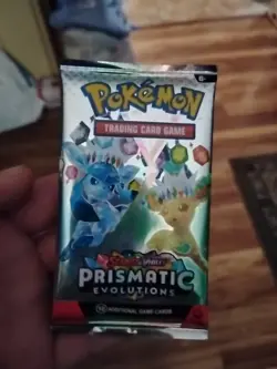 Pokemon Cards Prismatic Evolutions Pack Still Sealed Custom Art Bought From Temu - Image 1
