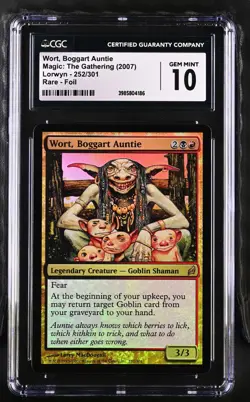 WORT, BOGGART AUNTIE Lorwyn Foil Rare CGC 10 MTG EDH [Nostalgium] - Image 1