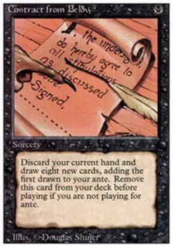 MTG Contract from Below, Revised Edition, Heavily Played, English - Image 1
