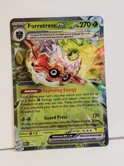 Forretress ex 002/091 Paldean Fates Pokemon TCG NM - Image 1