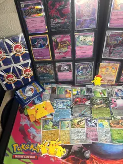 150+ Pokemon Card Lot Multi-Language Holos +2 Top Loaders +5 Stickers NO Binder - Image 2