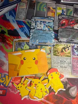 150+ Pokemon Card Lot Multi-Language Holos +2 Top Loaders +5 Stickers NO Binder - Image 4