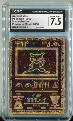 2000 Pokemon Ancient Mew Movie Promo Holo CGC 7.5 NM+ B - Image 1