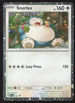 Snorlax Holo SVP 122 Pokemon Scarlet and Violet Promo - Image 1