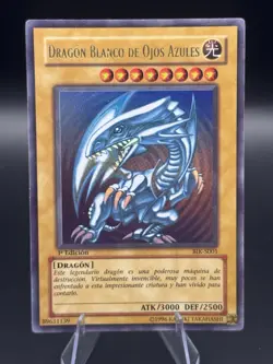 SPANISH Blue-Eyes White Dragon BIK-S001 Ultra Rare 1st Edition Yugioh - Image 1