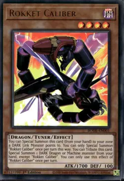 Rokket Caliber 1st Ed Ultra Rare BODE-EN001 Yu-Gi-Oh! - Image 1