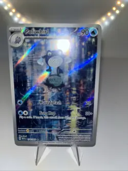 Pokemon TCG Poliwhirl Full Art 176/165 151 Card in NM/M Condition - Image 2