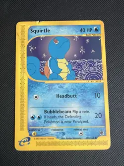 Squirtle 132/165 DMG | E-Card Series: Expedition Base Set | Non Holo Common - Image 1