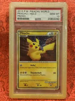 PSA 10 Pikachu World 2010 Promo Grand Canyon America USA Japanese Pokemon Card - Image 1