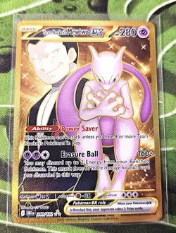 Team Rocket's Mewtwo ex 240 Pokemon Destined Rivals English - Image 1