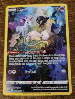 Pokemon Crown Zenith Galarian Gallery Holo Full Art Rare Sleepy Mew GG10/GG70 - Image 1