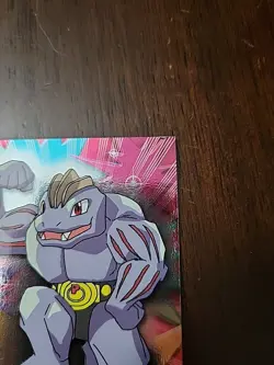 MP! HOLO 1999 Topps Pokemon Series 1 - #67 Machoke Blue Logo - Image 2