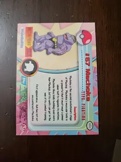 MP! HOLO 1999 Topps Pokemon Series 1 - #67 Machoke Blue Logo - Image 4