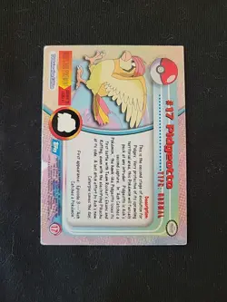DMG! HOLO Foil Pidgeotto #17 - Pokemon Topps Series 1 - Blue Logo - Image 2