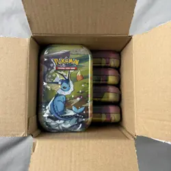 Pokemon TCG: Scarlet & Violet Prismatic Evolutions Mini Tin x5 - Sealed In Hand✅ - Image 4