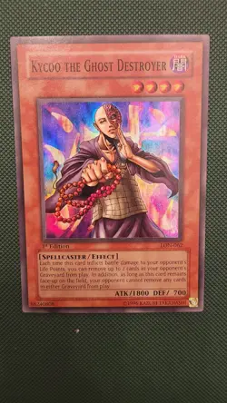 Yu-Gi-Oh! TCG Kycoo the Ghost Destroyer 1st Edition Super Rare LON-062 - Image 1